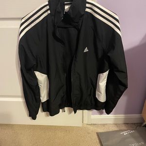 Black adidas wind breaker size medium